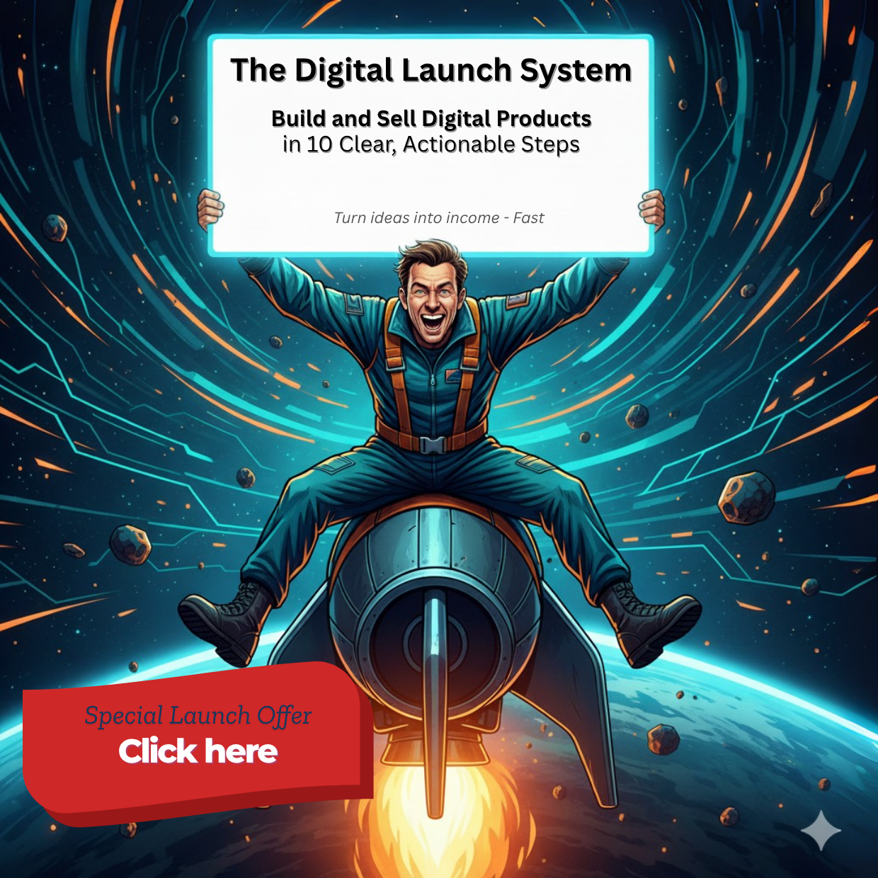 Special Launch Offer – The Digital Launch System. Click here to learn more about building and selling digital products in 10 clear steps.